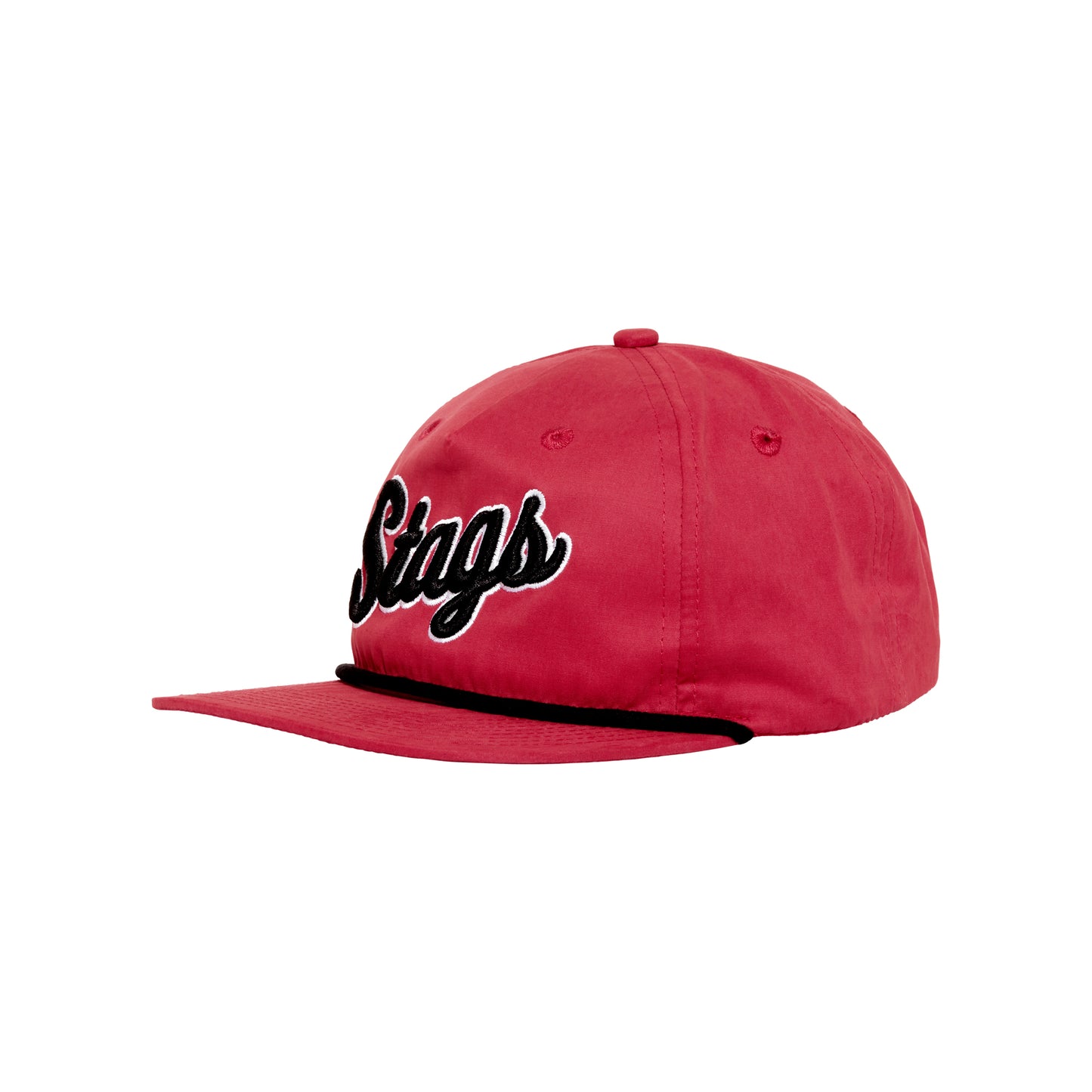 Stag Script Hat | Red & Black