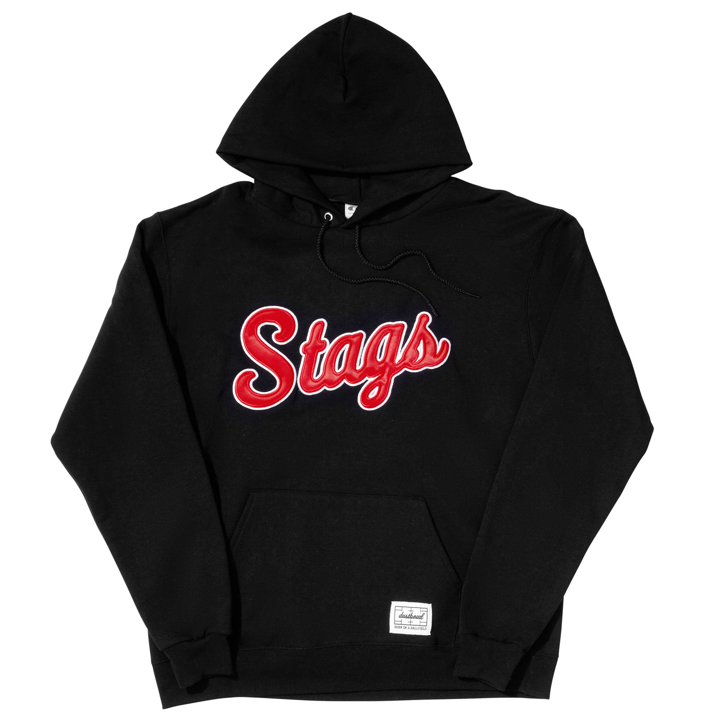 Stag Script Hoodie  | Black