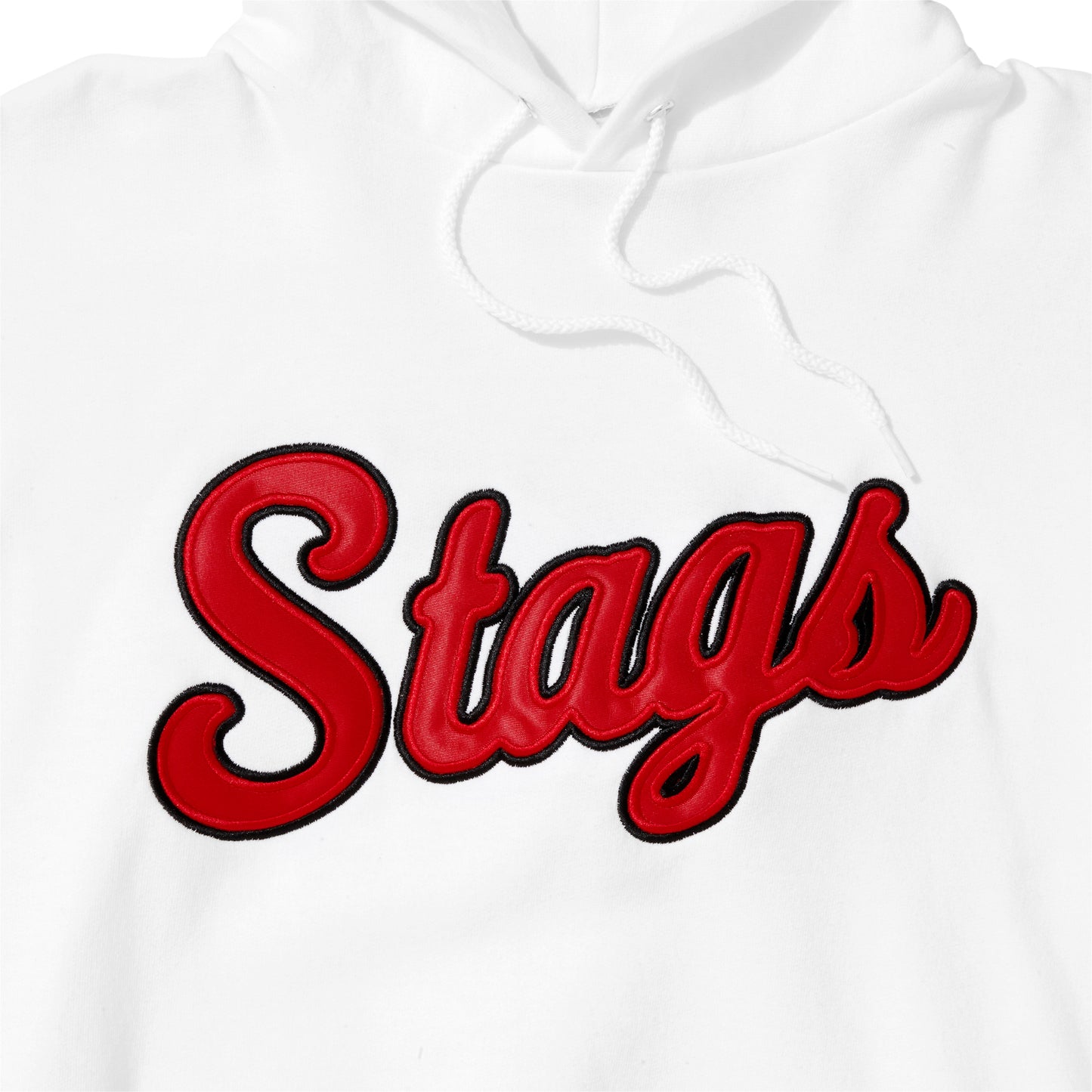 Stag Script Hoodie | White