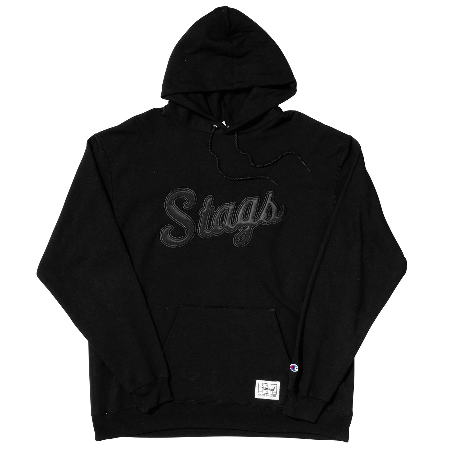 Stag Script Hoodie | Blackout