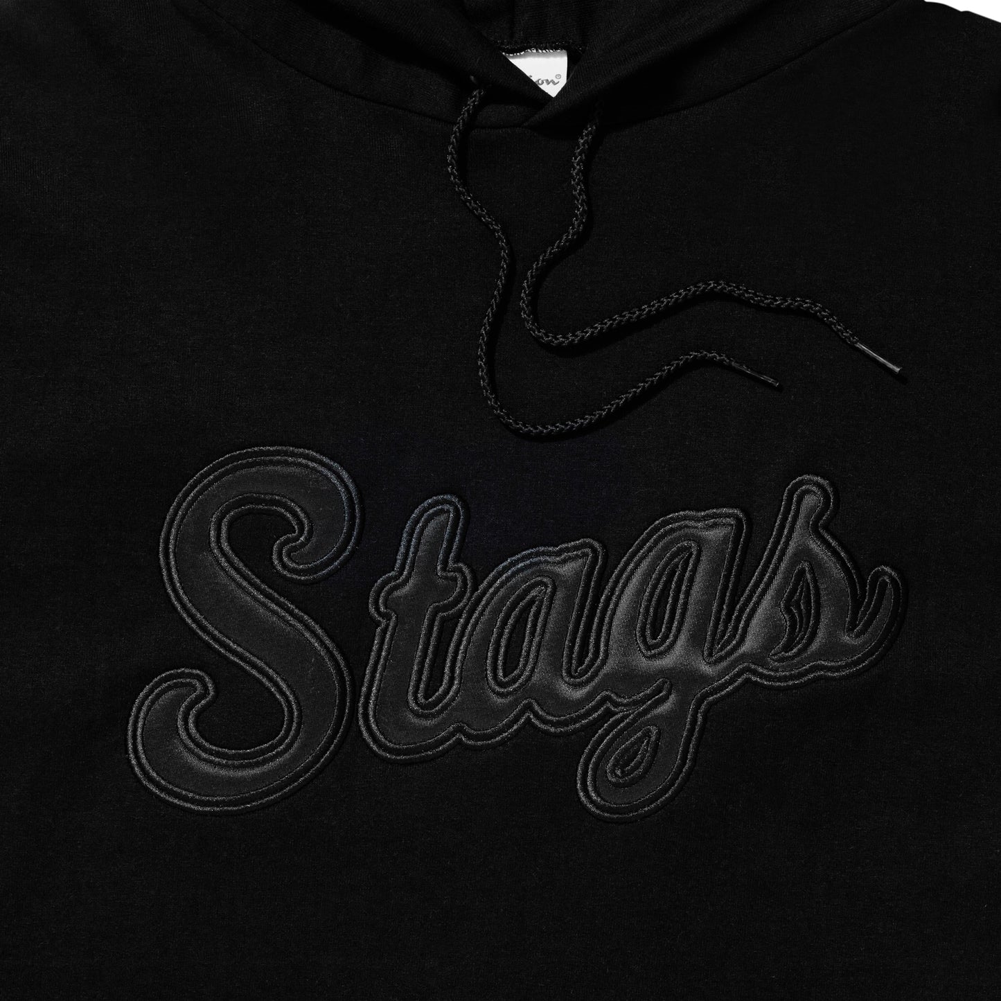 Stag Script Hoodie | Blackout