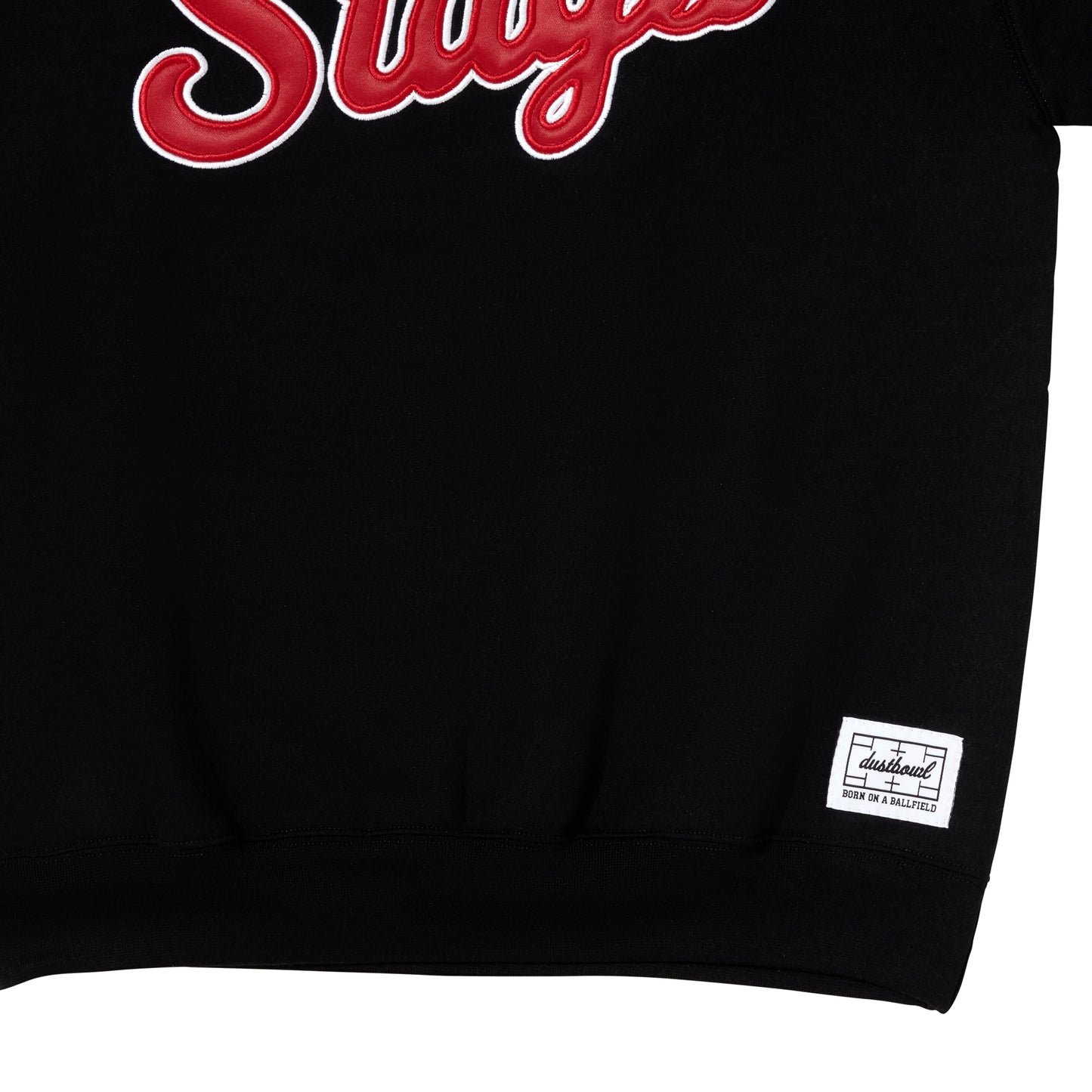 Stag Script Crewneck  | Black