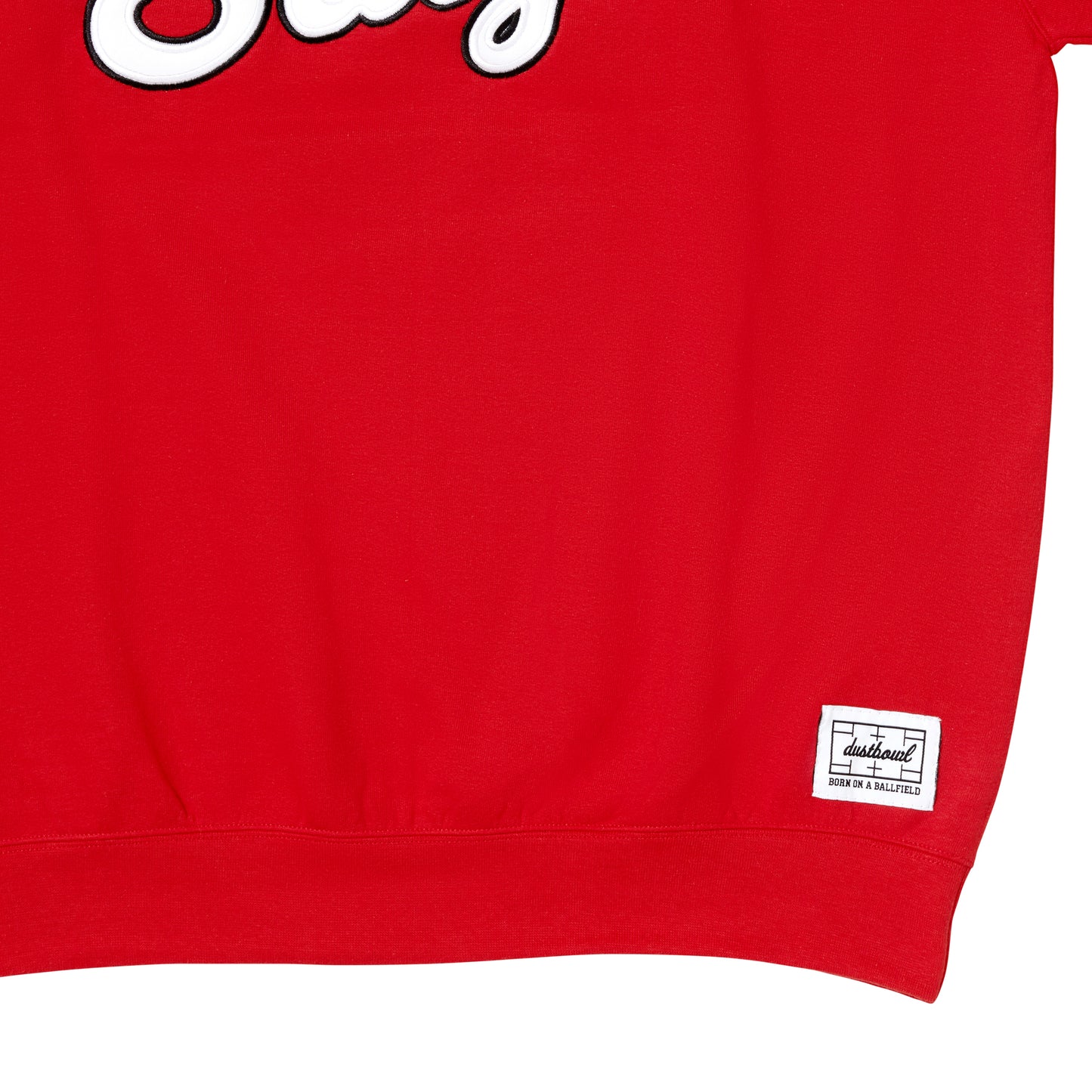 Stag Script Crewneck  | Red