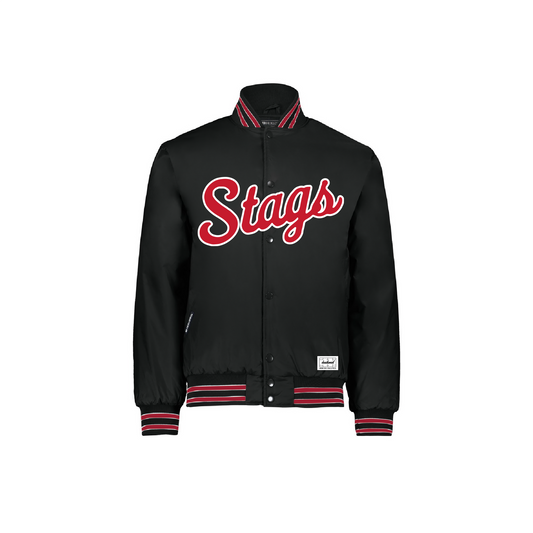 Stag Script Bomber | Black & Red